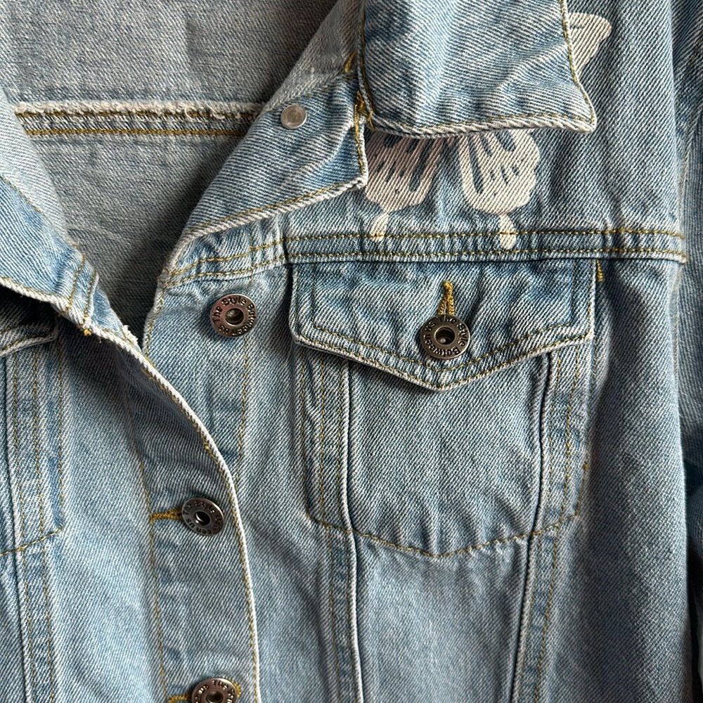 The Style Between Us butterfly print denim jacket, size XL - Picture 5 of 10